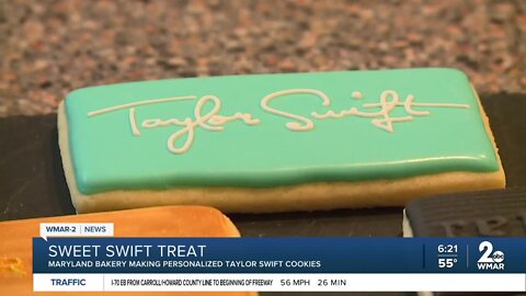 Maryland baker makes Taylor Swift inspired cookies