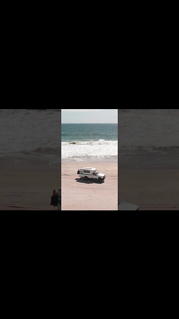 Off-road driving on the beach in Mexico is a vibe! #toyota #chinook #4x4 #vanlife