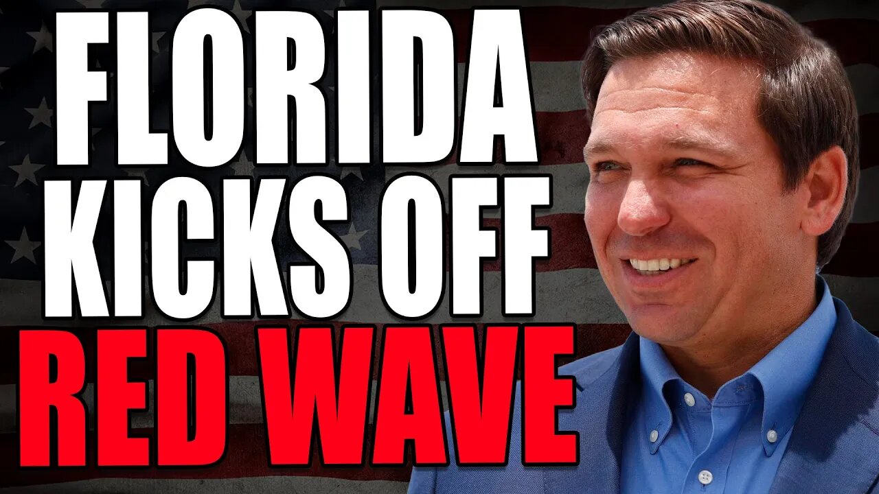 The Red Wave kicks off in Florida...and it is only going to get bigger and bigger!