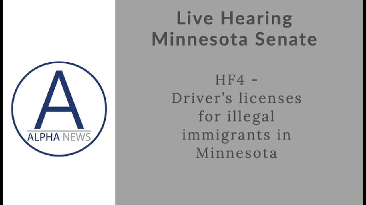 Minnesota Democrats hold a hearing to give driver's licenses to illegal immigrants in Minnesota