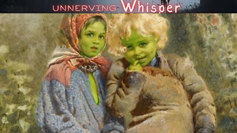 Two Green-Skinned Children