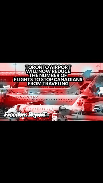 TORONTO AIRPORT WILL LIMIT THE NUMBER OF PLANES ARRIVING AND LEAVING TO STOP TRAVEL