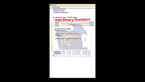 Add Binary Numbers in C++ - Programming Tips