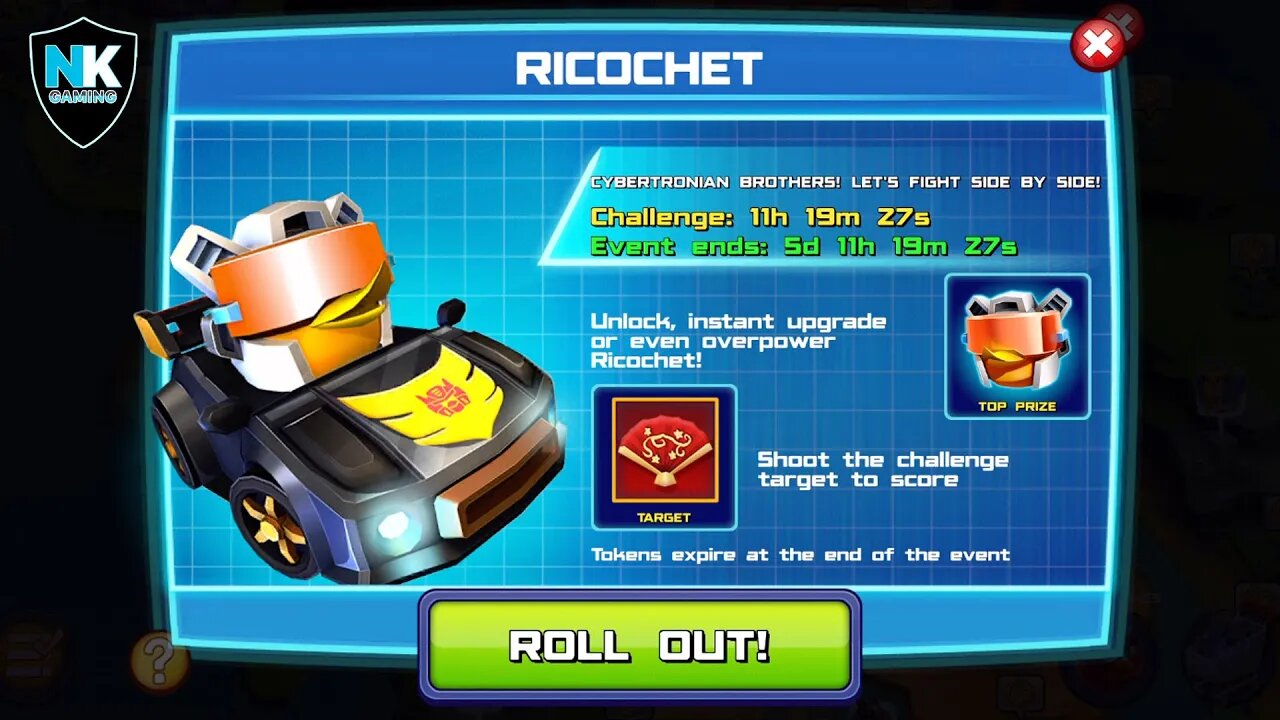 Angry Birds Transformers 2.0 - Ricochet - Day 1