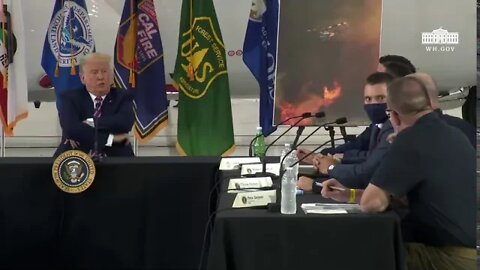 President Trump Participates in a Briefing on Wildfires