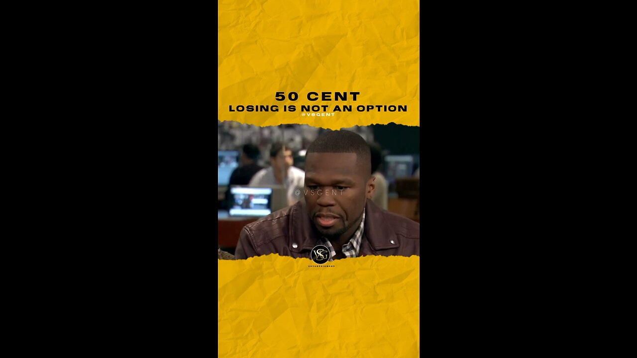 @50cent Losing is not an option. Are you ok with losing? #50cent 🎥 @huffpost