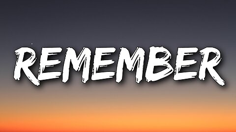 "Remember" 5-26-24