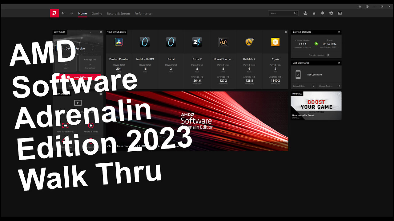 AMD Software: Adrenalin Edition 2023 Walk Thru