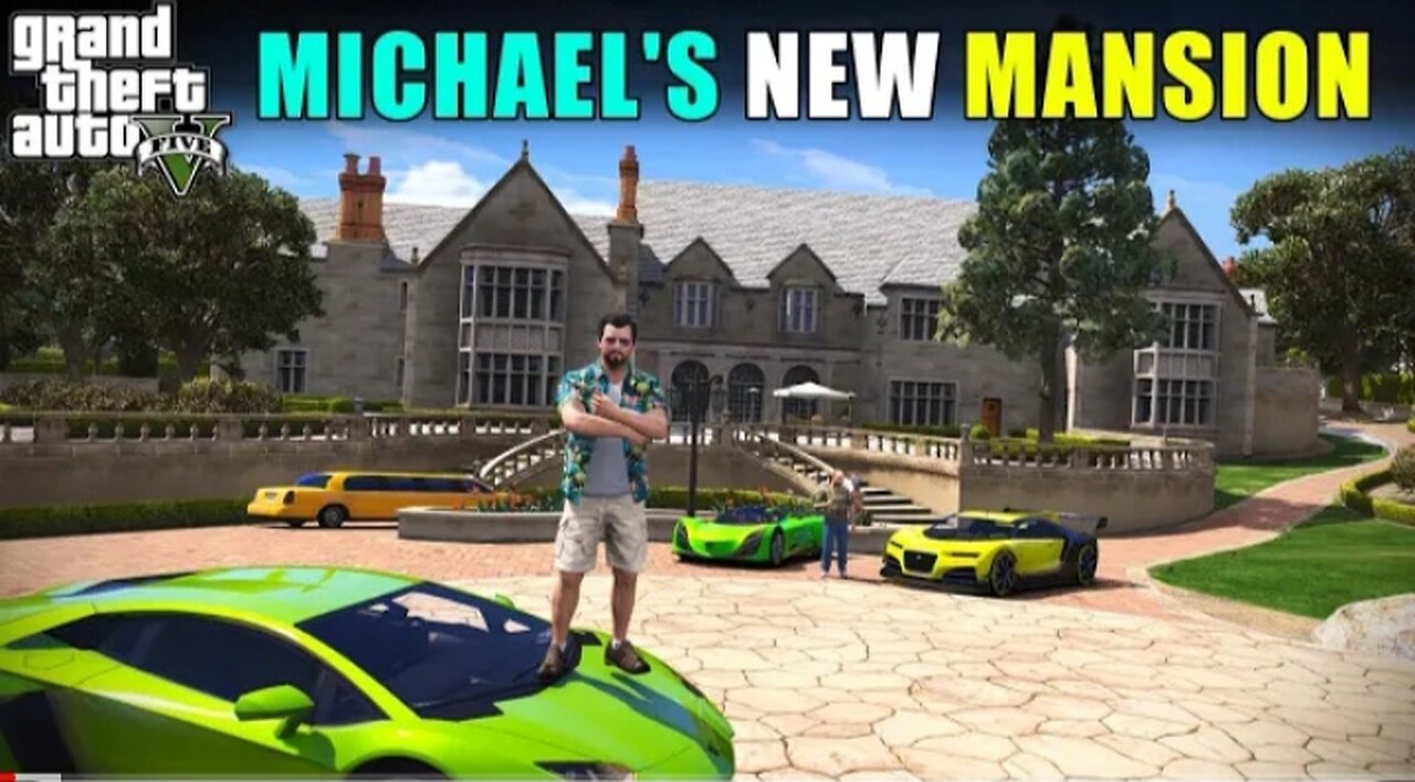 MICHAEL'S NEW LUXURY MANSION TECHNO GAMERZ GTA 5