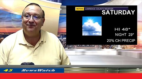 NCTV45 LAWRENCE COUNTY 45 WEATHER FRIDAY NOV 10 2023
