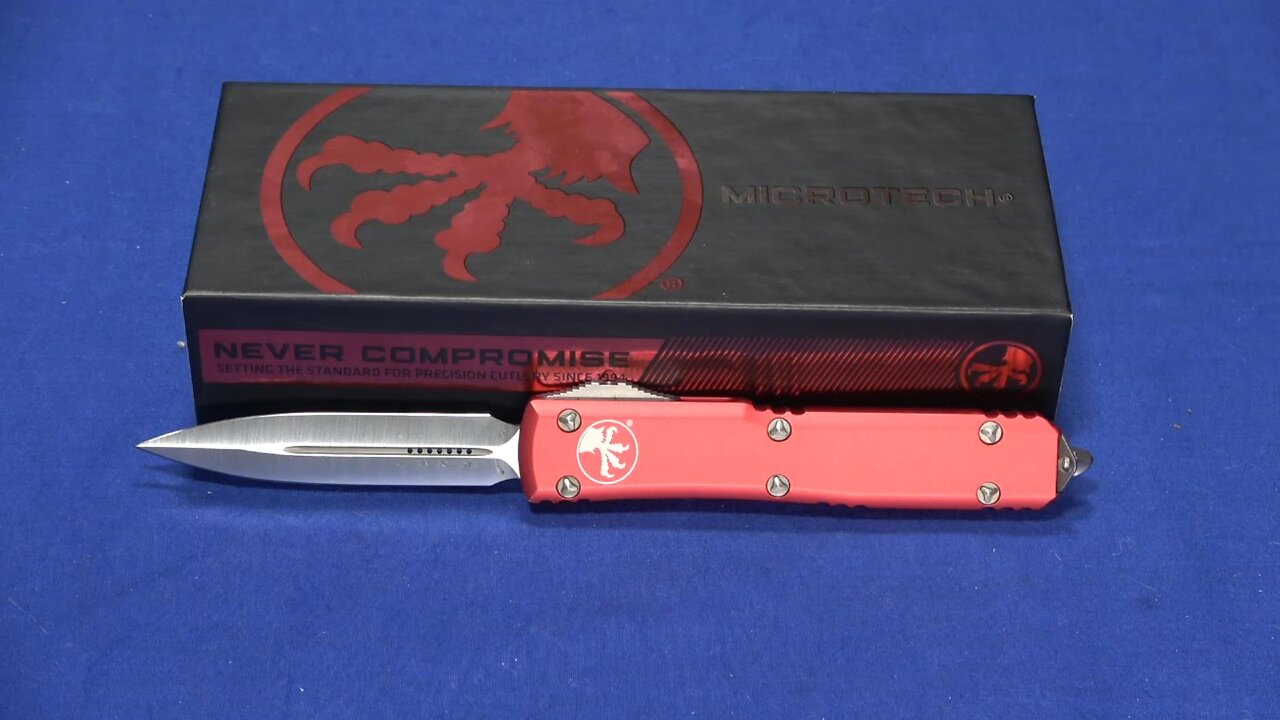 Cool Pocket Knife Review: Microtech Ultratech DE OTF in Red Satin