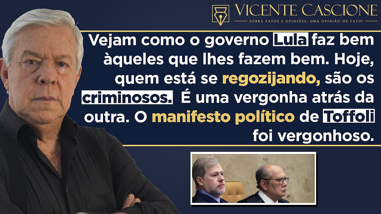 O VÍDEO ESQUECIDO DE GILMAR MENDES, GOVERNO LULA ABRE AS PORTAS PARA O CRIME, VEM AÍ O "AEROJANJA".