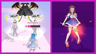 Magical Girl Run 15 💓New Game 🔮 #mobilegames All Levels 3D Game Gameplay (iOS & Android)