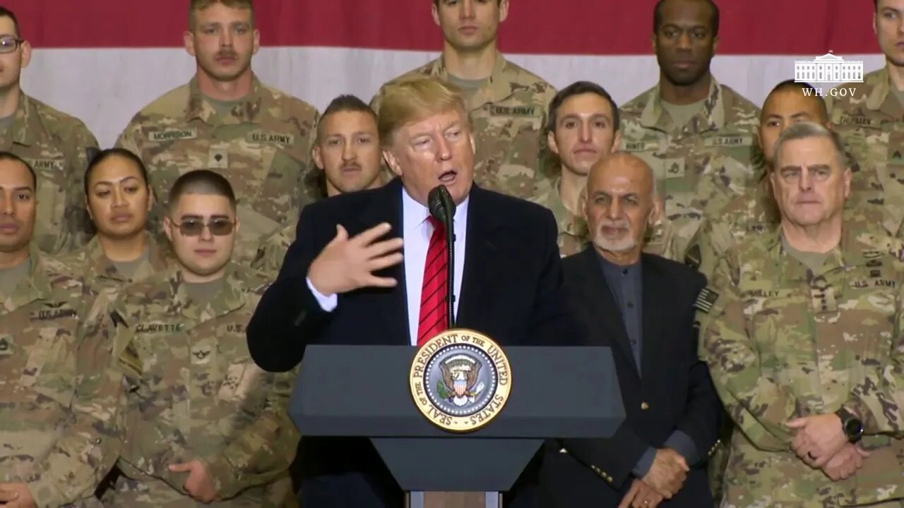 President Trump (Rocky) Delivers Remarks to Troops in Afghanistan