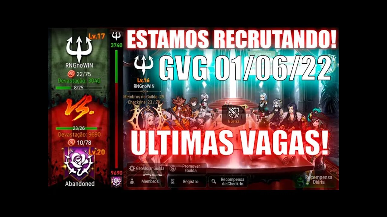 GVG - ATACANDO GUILD TOP 3 GLOBAL - EPIC SEVEN