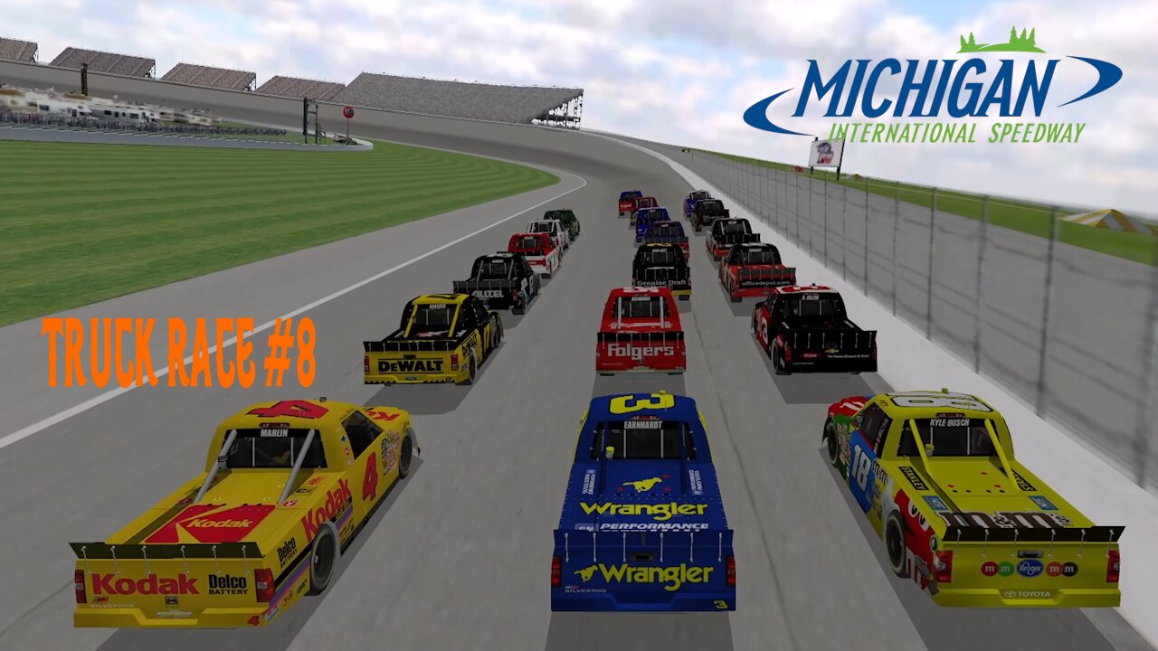 Michigan High Banked NR2003 Truck Race 8