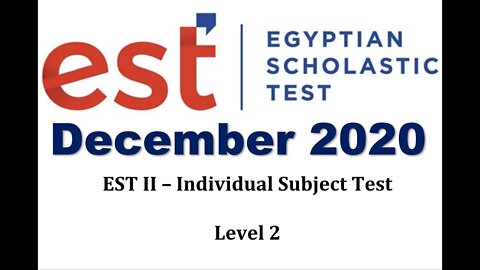 Est 2 Math Level 2 December 2020