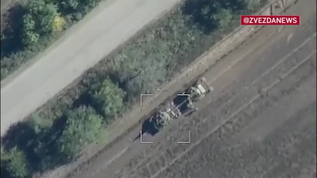 Various Clips of the Use of the Russian 'Lancet' Kamikaze UAV on Ukrainian Military Equipment