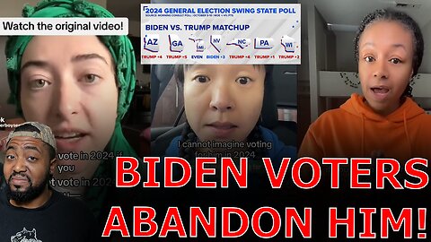 Liberals FREAKOUT As Biden Voters DECLARE They Won't Vote For Him And TRUMP DOMINATES SWING States!