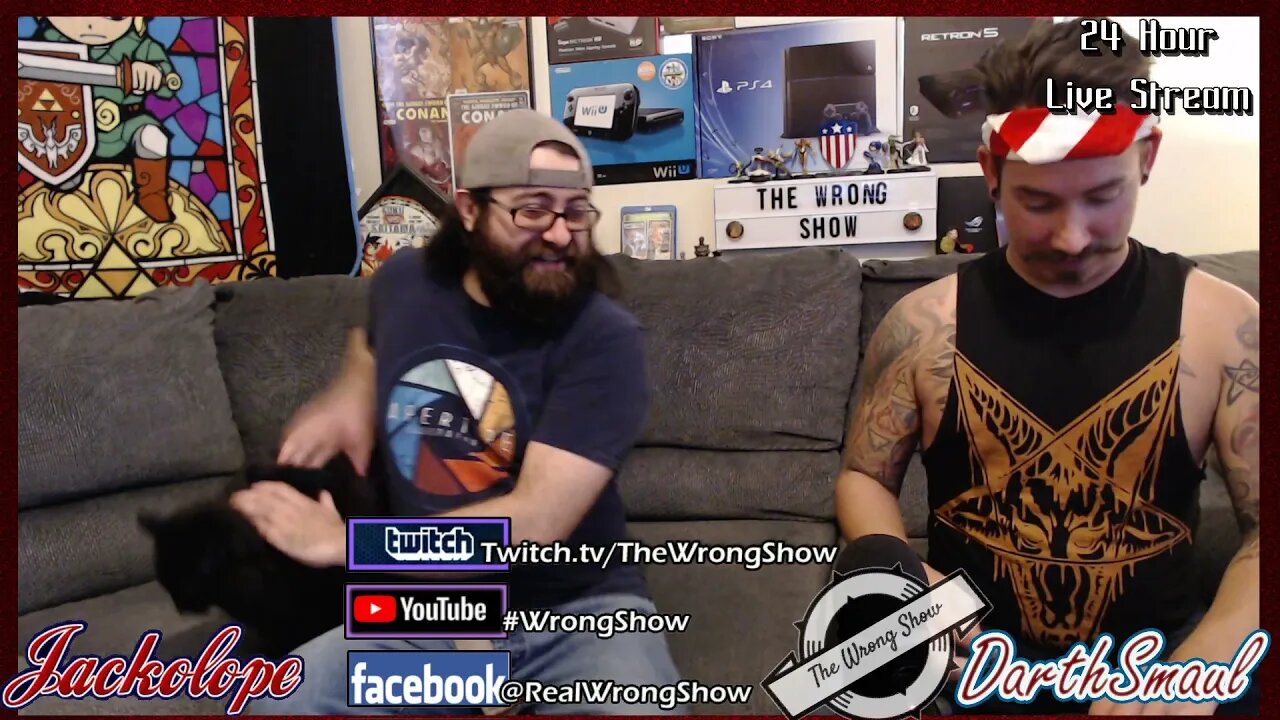 VOD Part 1: 24 Hour Live Stream! The Wrong Day! Mass Effect! Alvin & Danny