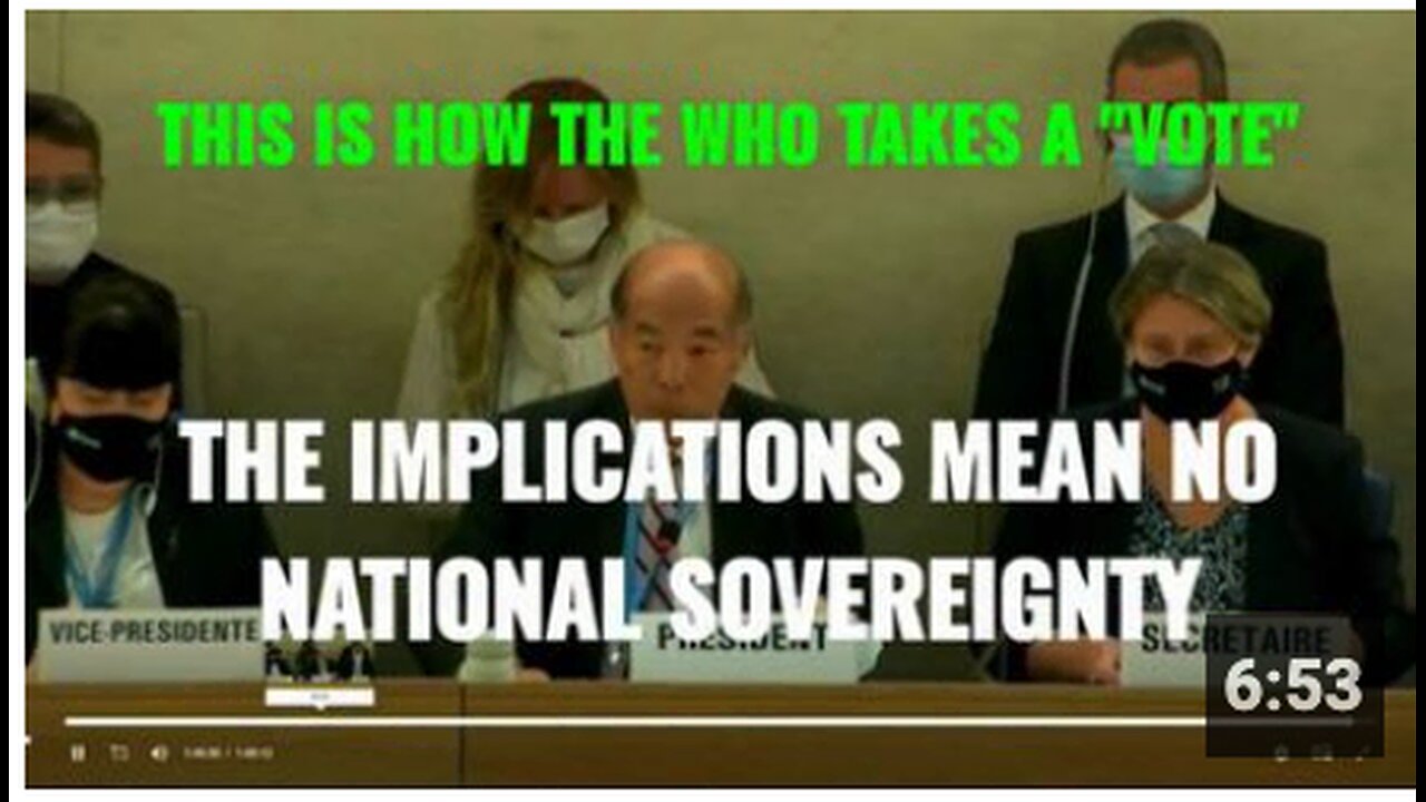 HOW THE CRIMINAL W.H.O. STEALS NATIONAL SOVEREIGNTY BY "AMENDING REGULATIONS"