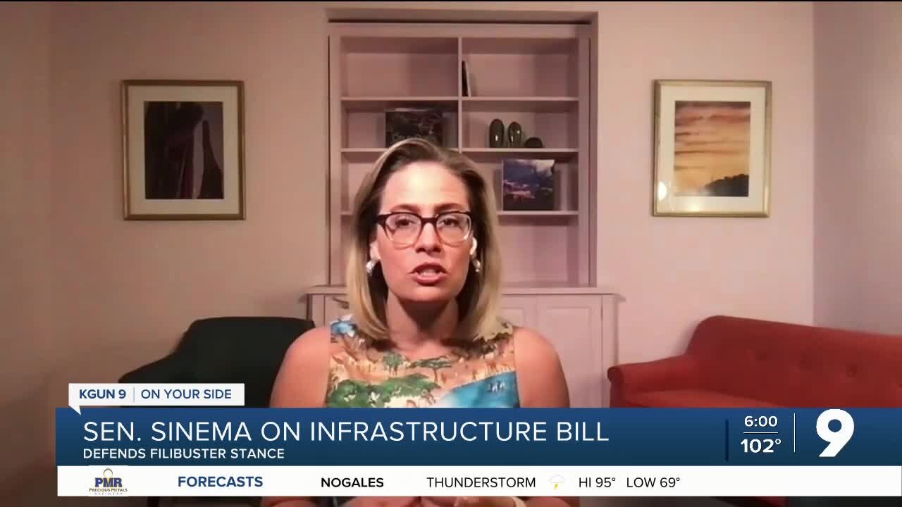 Sen. Sinema praises $1 Trillion infrastructure bill