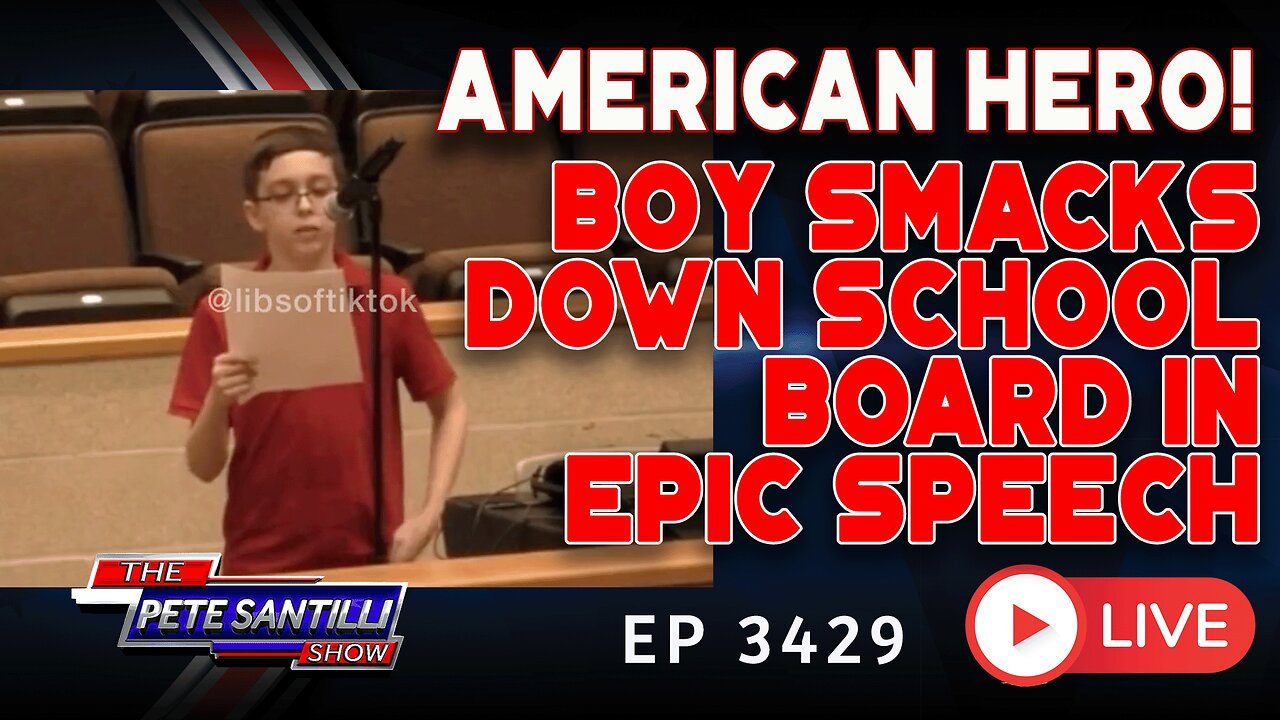 AMERICAN HERO! Boy Smacks Down School Board In Epic Speech | EP 3429-8AM