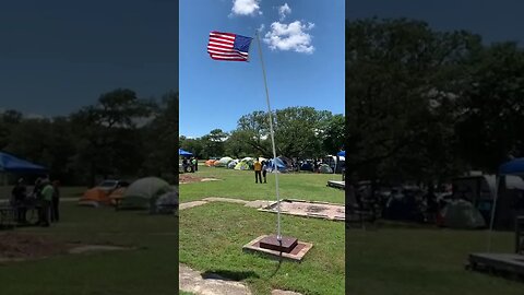 Camping at the Sea Scout Academy is patriotic