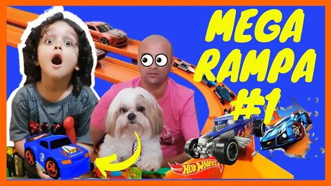 MEGA RAMPA HOT WHEELS - ACELERANDO!! 🔥🔥🔥 #1