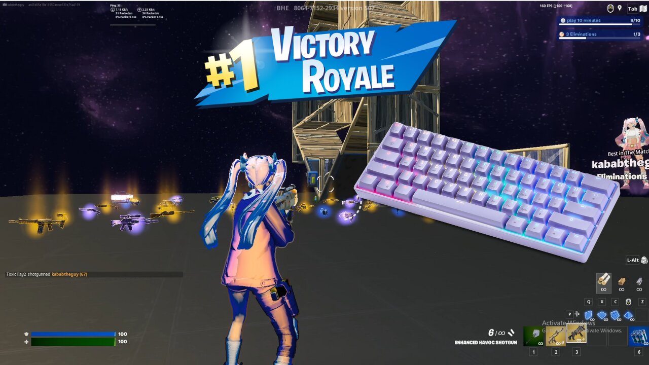 🤩 Keyboard & Mouse Sounds ASMR 😴 Fortnite Creative Gameplay