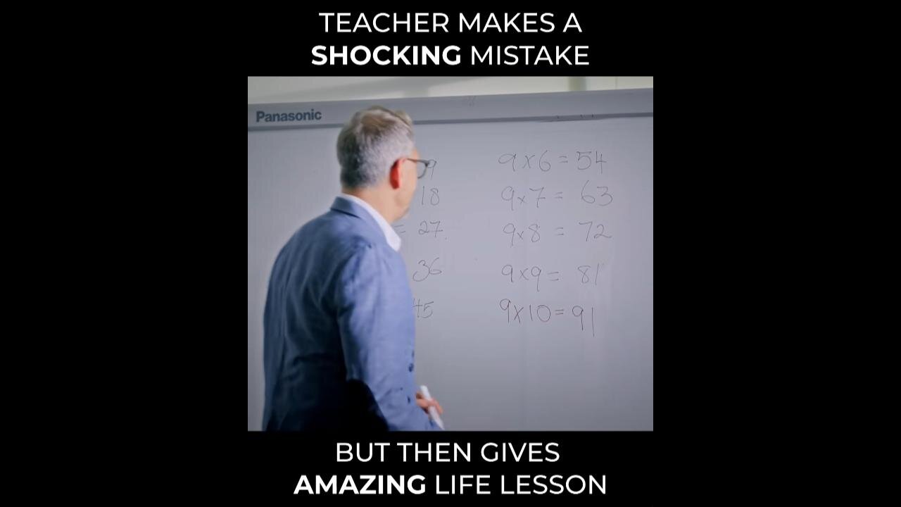 Teacher makes a Mistake.... on Purpose