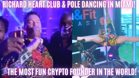 Richard Heart Club & Pole Dancing In Miami! The Most Fun Crypto Founder In The World! #shorts