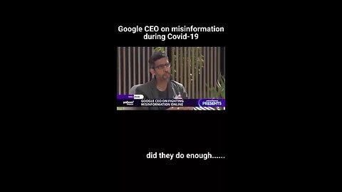 Google CEO’s Role in Combating COVID-19 Misinformation”