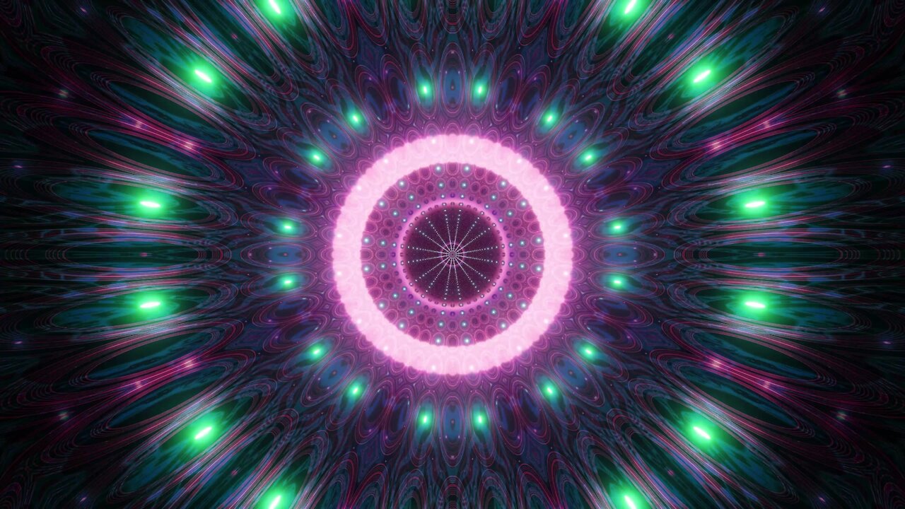 FREE background video vj loop | cool futuristic alien sci fi tunnel