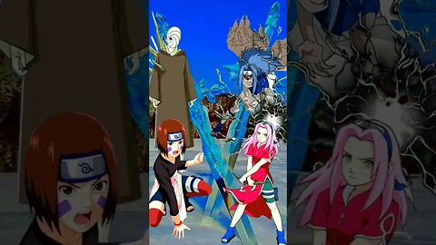 Sasuke, Sakura VS Obito, Rin - WHO IS STRONGEST??.#shorts