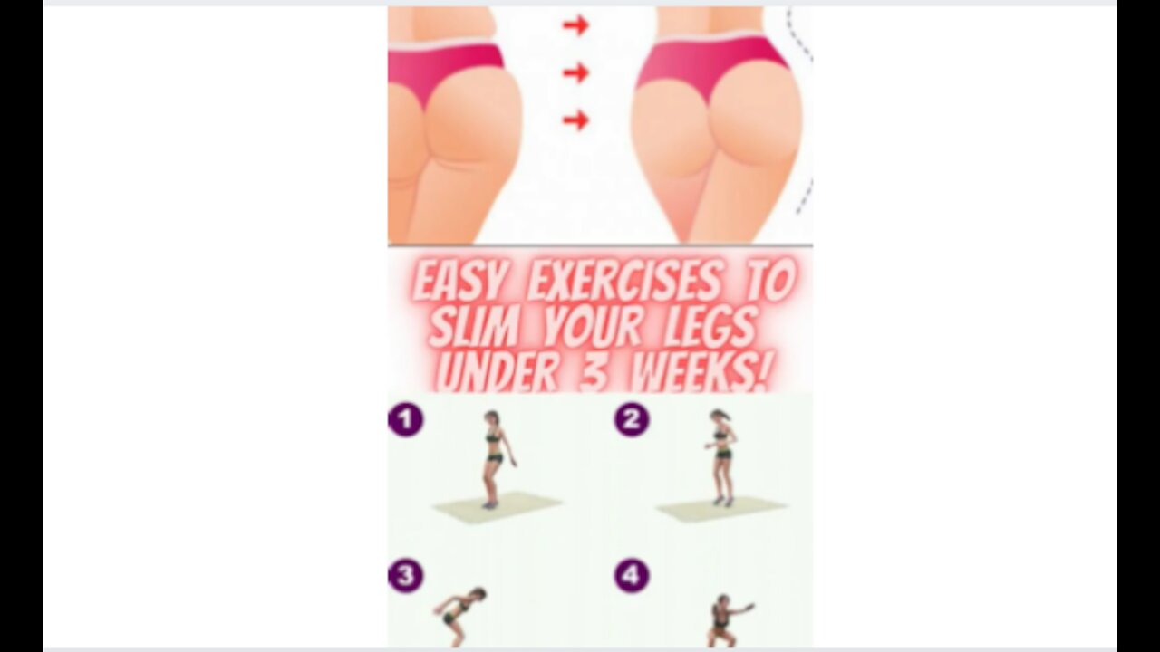 6 Easy Exercises to Slim Your Legs Under 3 Weeks #Workouts