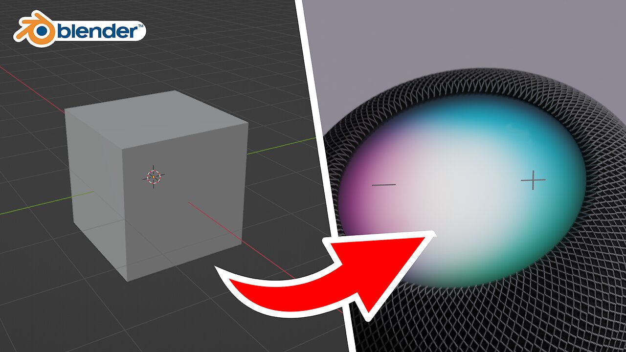 How To Model The Apple Homepod In Blender 3D In 1 MINUTE
