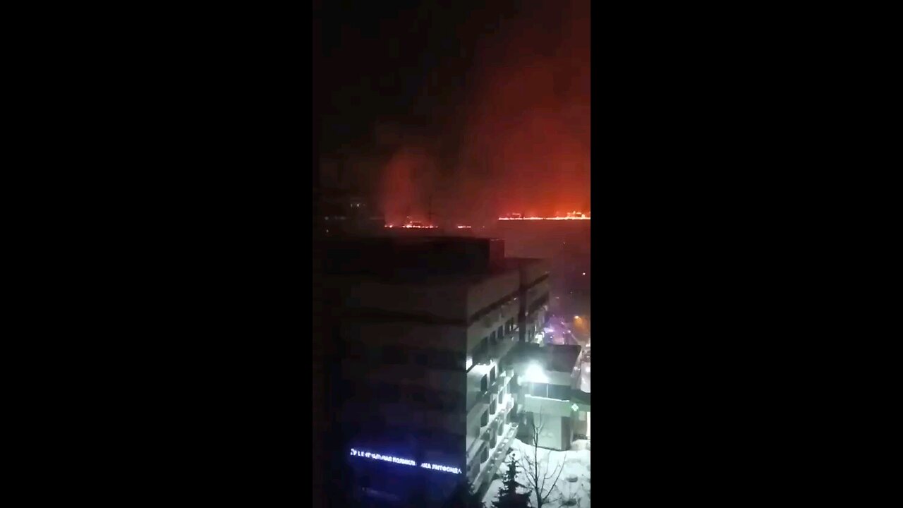 모스크바 화재. 터커 칼슨의 푸틴 인터뷰 후. 240210