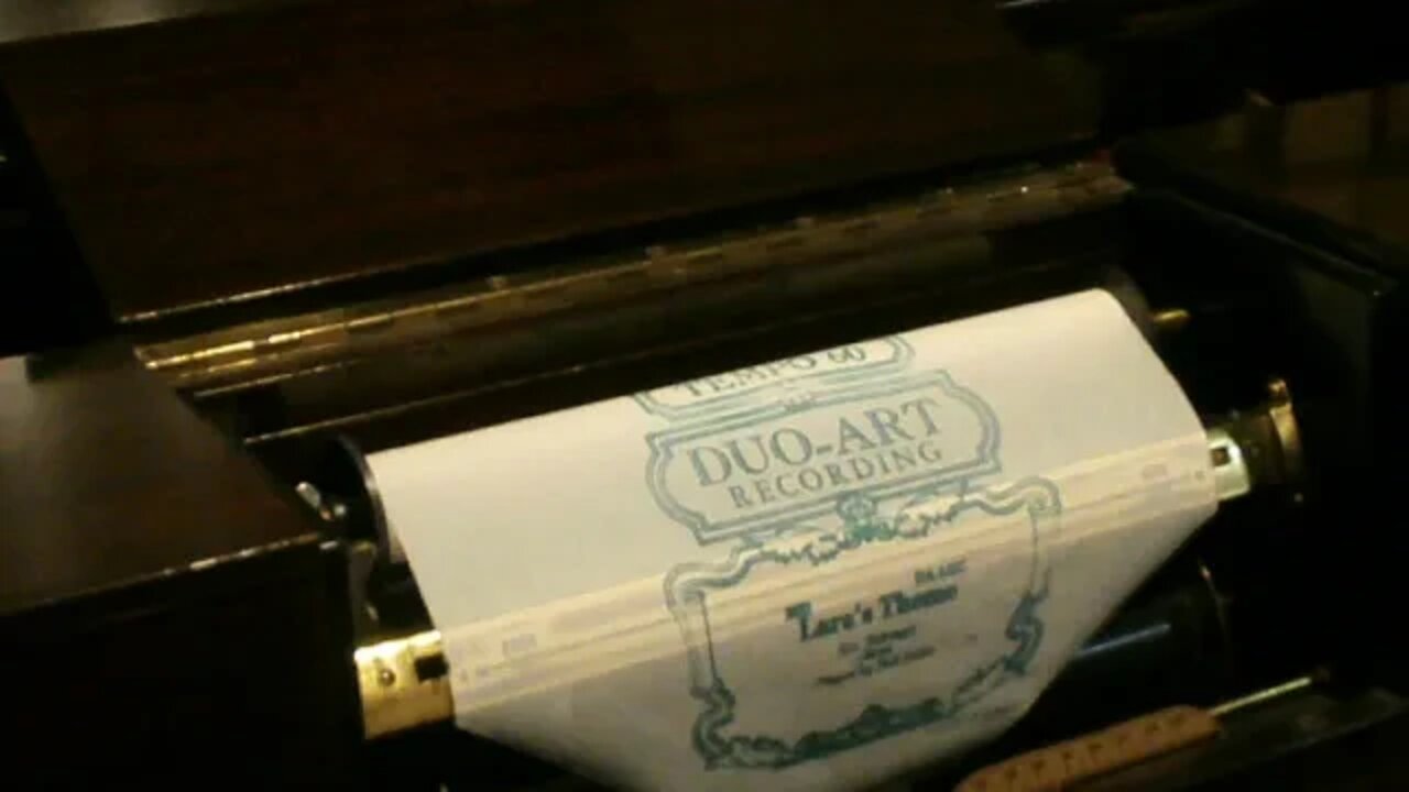 Vintage Music Duo-Art Player Piano Lara's Theme, played by Bud Noble