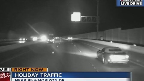 Thanksgiving traffic relatively light around Las Vegas valley