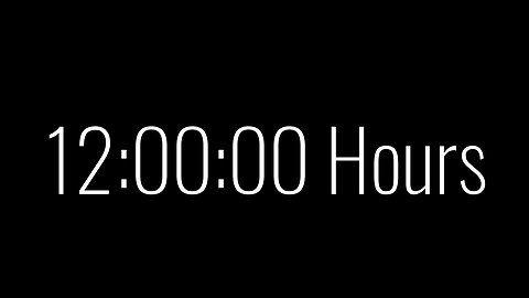 12 Hours timer of Serenity: A Relaxing and Peaceful Countdown Video