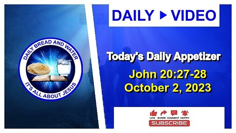 Today's Daily Appetizer (John 20:27-28)