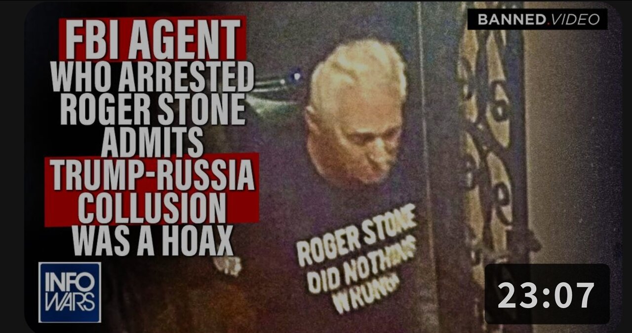 Roger Stone joins Alex Jones live via Skype to give the latest details of the Durham probe
