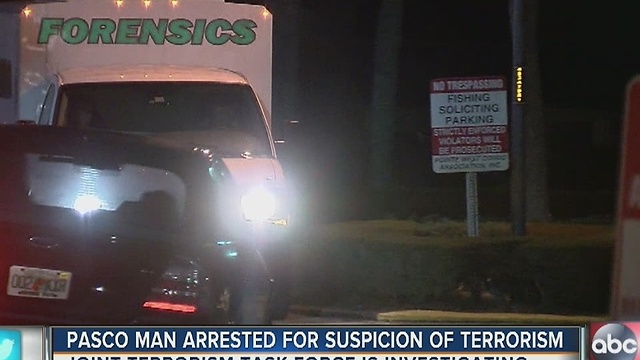 Pasco man arrested for suspicion of terrorism