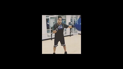 Boxing pad work!