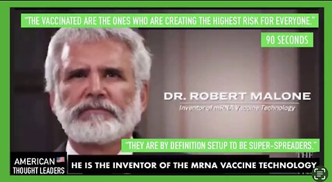 Robert Malone - The Vaccinated Are By Design Set Up To Be Super-Spreaders
