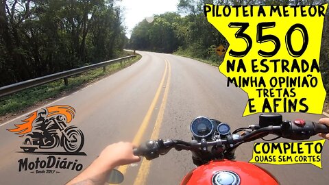 Pilotei a Meteor 350 Royal Enfield na estrada: Minha OPINIÃO, TRETAS e AFINS
