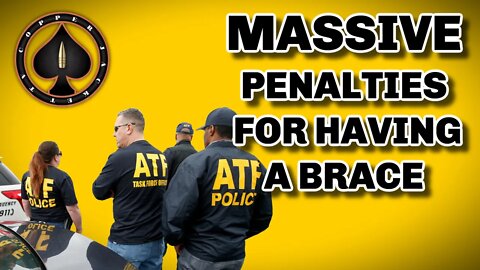 Massive Fines For Having A Pistol Brace