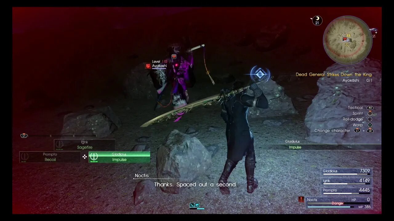 Final Fantasy 15 - Lvl 99 Hunt Dead General Strikes Again Ayakashi