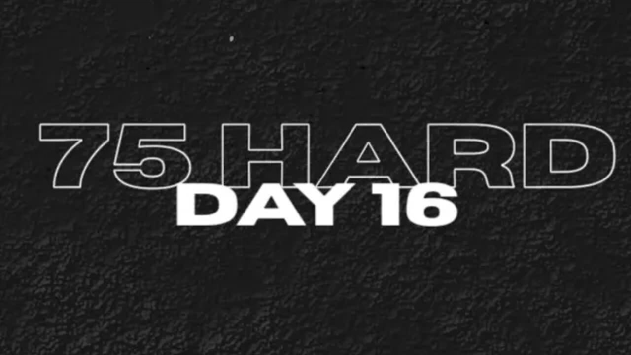 THE DREAM WAS GIVEN TO YOU TO ACCOMPLISH - 75 Hard Day 16